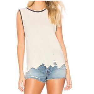Free People Vintage Ringer Muscle tank top